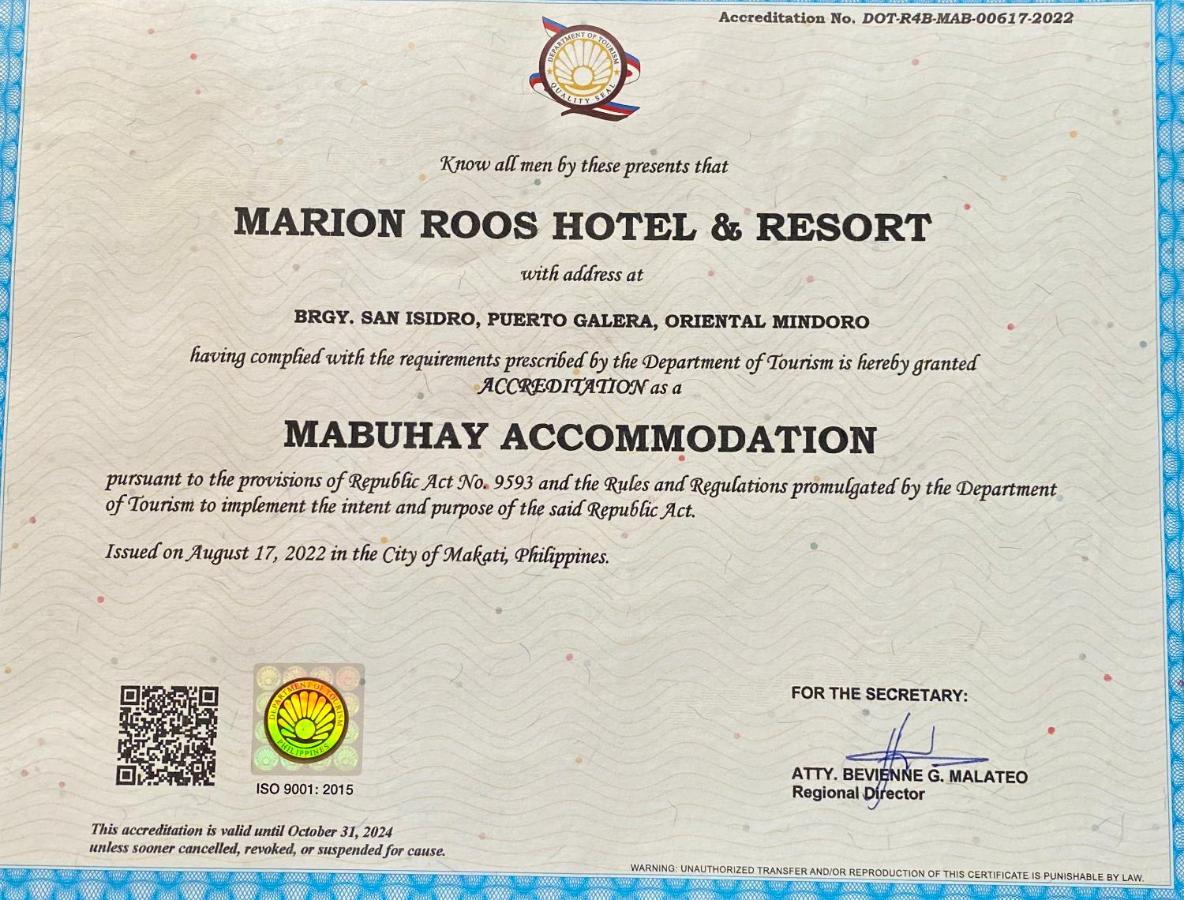 פוארטו גאלרה Marion Roos Hotel מראה חיצוני תמונה